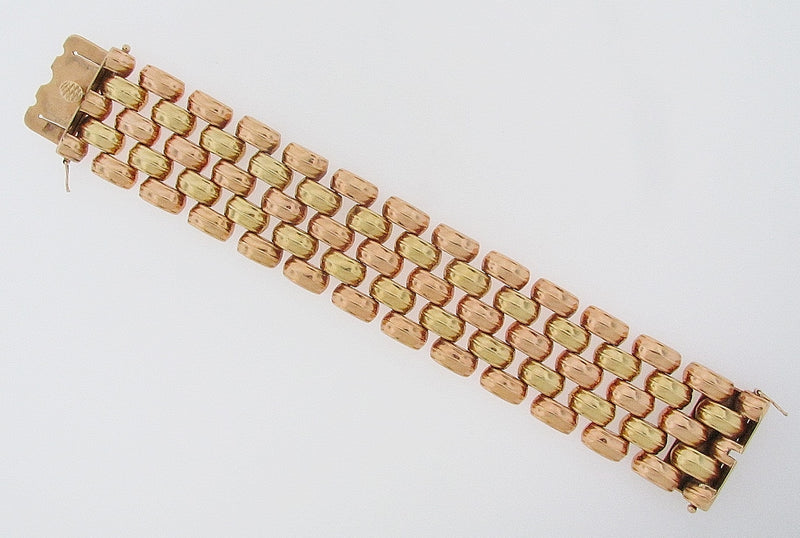 18K TRI-COLOR GOLD BRACELET | 18 Karat Appraisers | Beverly Hills, CA | Fine Jewelry 18K TRI-COLOR GOLD BRACELET | 18 Karat Appraisers | Beverly Hills, CA | Fine Jewelry