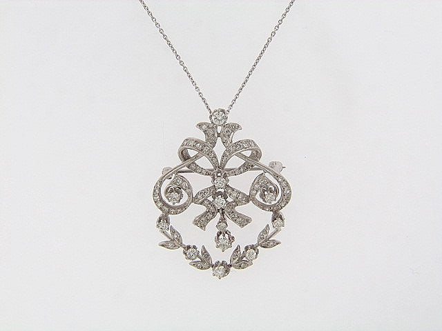 14K-WG DIAMOND BROOCH / PENDANT | 18 Karat Appraisers | Beverly Hills, CA | Fine Jewelry 14K-WG DIAMOND BROOCH / PENDANT | 18 Karat Appraisers | Beverly Hills, CA | Fine Jewelry