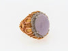 14K-YG LAVENDER JADE AND DIAMOND ORNATE RING | 18 Karat Appraisers | Beverly Hills, CA | Fine Jewelry