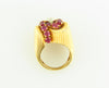 18K Yellow Gold, Ruby and Diamond Ring | 18 Karat Appraisers | Beverly Hills, CA | Fine Jewelry