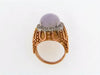 14K-YG LAVENDER JADE AND DIAMOND ORNATE RING | 18 Karat Appraisers | Beverly Hills, CA | Fine Jewelry