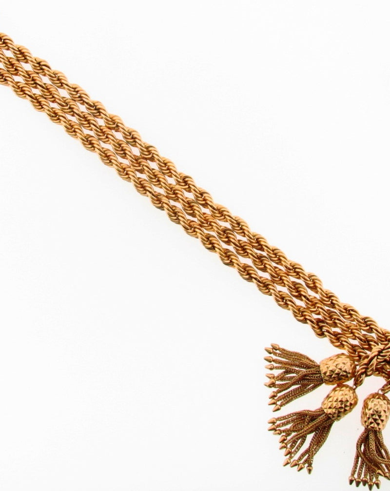 14K Yellow Gold Tassle Bracelet | 18 Karat Appraisers | Beverly Hills, CA | Fine Jewelry 14K Yellow Gold Tassle Bracelet | 18 Karat Appraisers | Beverly Hills, CA | Fine Jewelry