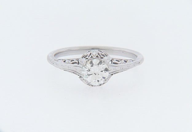 10K-WG DIAMOND SOLITAIRE RING | 18 Karat Appraisers | Beverly Hills, CA | Fine Jewelry