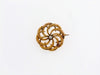 Victorian 18K Yellow Gold Swirl Motif Diamond Pin | 18 Karat Appraisers | Beverly Hills, CA | Fine Jewelry