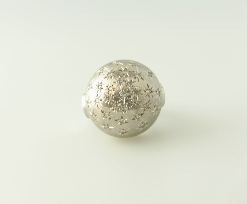 18K White Gold, Diamond Bombe Ring | 18 Karat Appraisers | Beverly Hills, CA | Fine Jewelry