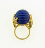 18K Yellow Gold, Lapis Lazuli Bead Ring | 18 Karat Appraisers | Beverly Hills, CA | Fine Jewelry