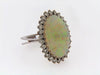 18K-WG OPAL AND DIAMOND RING