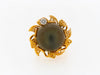 14K-YG CAT'S EYE QUARTZ AND DIAMOND RING | 18 Karat Appraisers | Beverly Hills, CA | Fine Jewelry