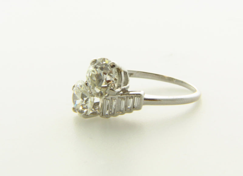 Platinum, Diamond Bypass Ring | 18 Karat Appraisers | Beverly Hills, CA | Fine Jewelry