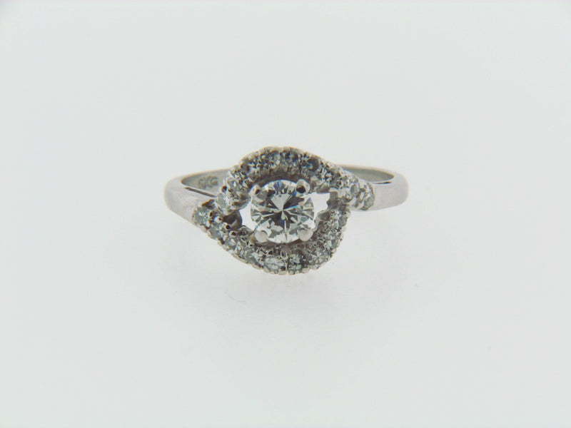 14K WHITE GOLD DIAMOND SOLITAIRE RING | 18 Karat Appraisers | Beverly Hills, CA | Fine Jewelry