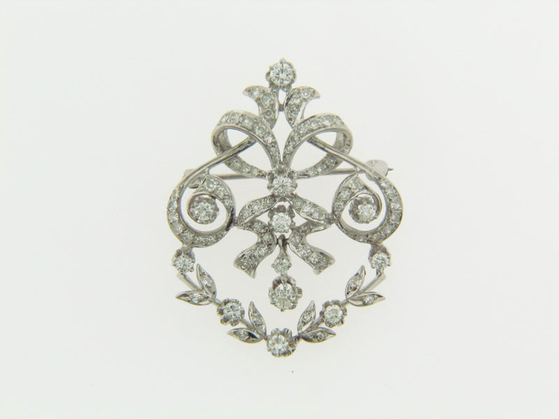 14K-WG DIAMOND BROOCH / PENDANT | 18 Karat Appraisers | Beverly Hills, CA | Fine Jewelry