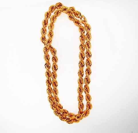 18K-YG TWISTED ROPE NECKLACE 18K-YG TWISTED ROPE NECKLACE