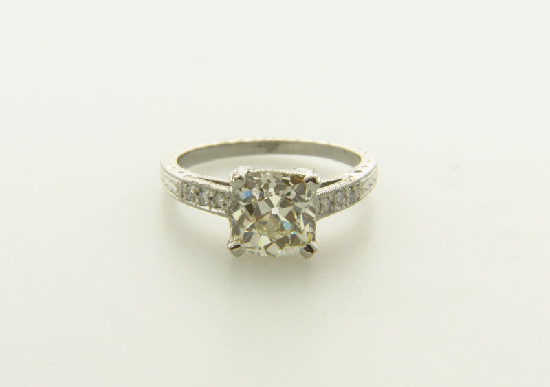 PLATINUM DIAMOND SOLITAIRE RING | 18 Karat Appraisers | Beverly Hills, CA | Fine Jewelry