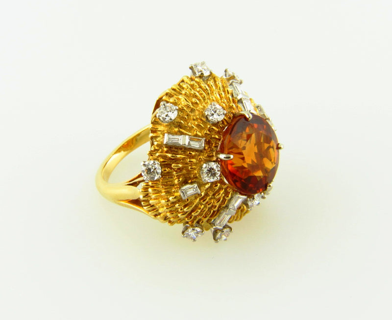 18K Yellow Gold and Platinum, Citrine and Diamond Ring | 18 Karat Appraisers | Beverly Hills, CA | Fine Jewelry 18K Yellow Gold and Platinum, Citrine and Diamond Ring | 18 Karat Appraisers | Beverly Hills, CA | Fine Jewelry