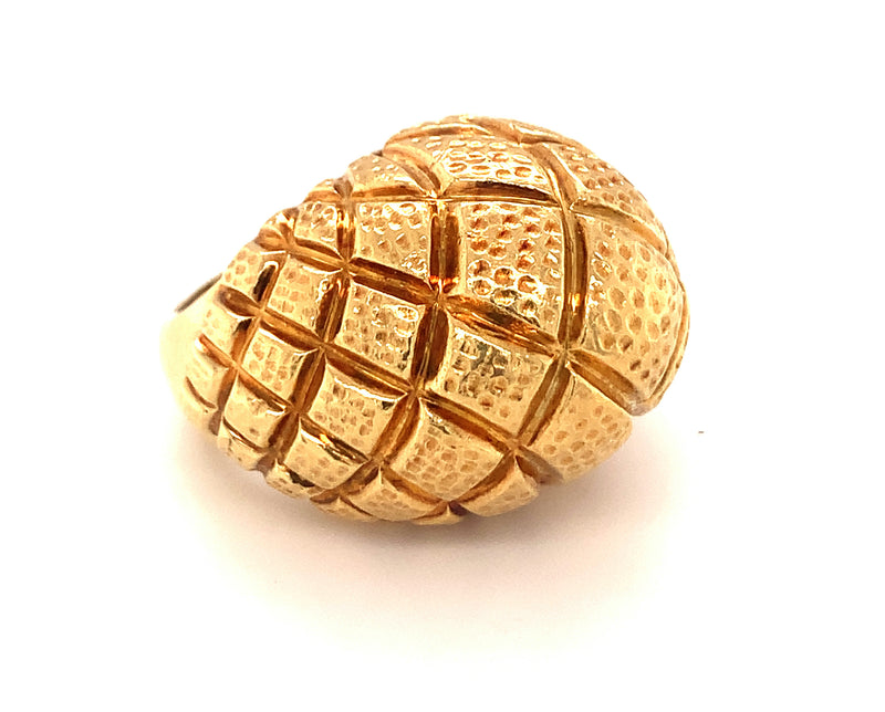22K Yellow Gold Dome Ring