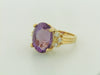 14K YELLOW GOLD AMETHYST AND DIAMOND RING | 18 Karat Appraisers | Beverly Hills, CA | Fine Jewelry