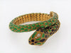 18K-YG ENAMEL SNAKE BRACELET