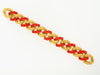 18K-YG CORAL BEAD BRACELET
