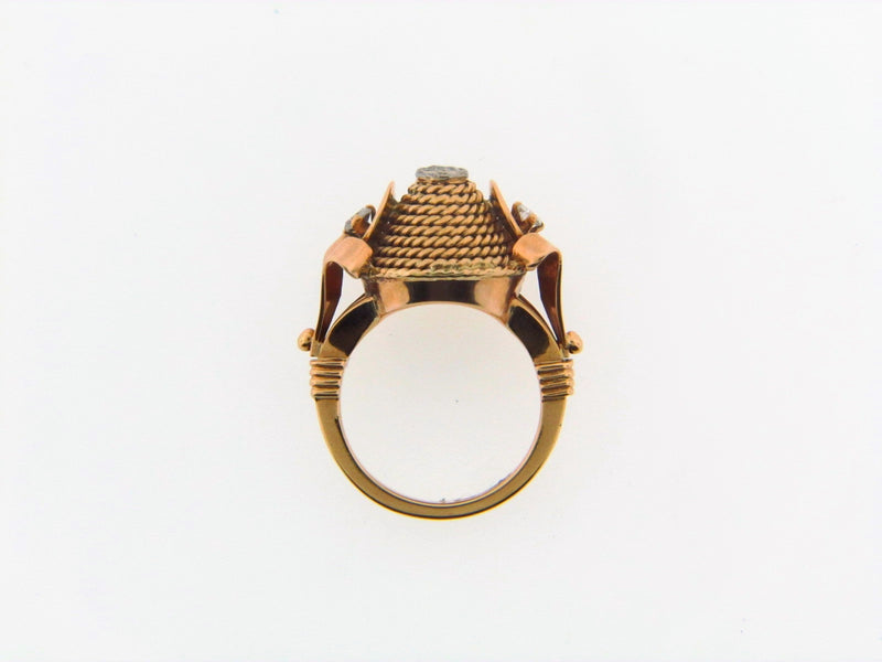 18K Rose Gold and Yellow Gold Diamond Ring | 18 Karat Appraisers | Beverly Hills, CA | Fine Jewelry