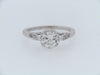 18K-WG ANTIQUE STYLE DIAMOND SOLITAIRE RING