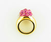 18K Yellow Gold, Pink Sapphire and Diamond Ring | 18 Karat Appraisers | Beverly Hills, CA | Fine Jewelry