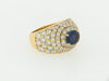 18K YELLOW GOLD SAPPHIRE AND DIAMOND RING | 18 Karat Appraisers | Beverly Hills, CA | Fine Jewelry