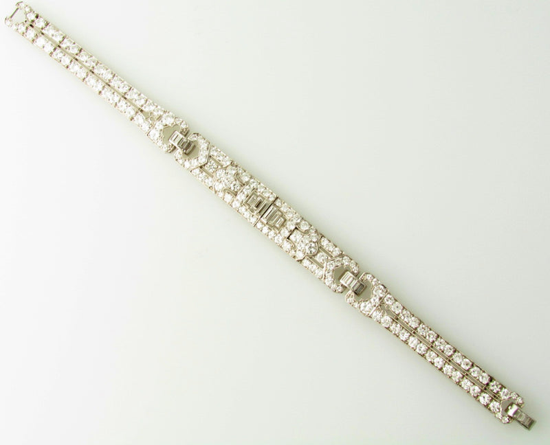 Art Deco, Platinum Diamond Bracelet