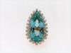 14K-YG AQUAMARINE AND DIAMOND RING / CONVERTABLE PENDANT | 18 Karat Appraisers | Beverly Hills, CA | Fine Jewelry