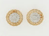 18K  WHITE GOLD & YELLOW GOLD DIAMOND EARRINGS | 18 Karat Appraisers | Beverly Hills, CA | Fine Jewelry
