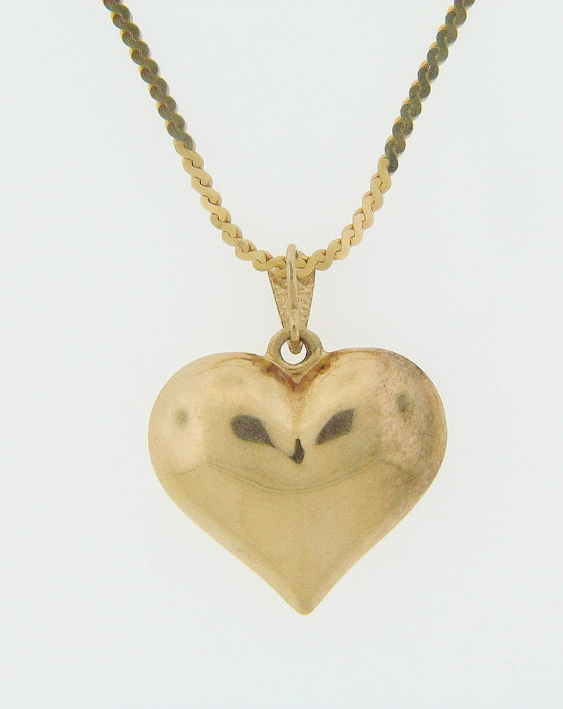 14K YELLOW GOLD HEART PENDANT | 18 Karat Appraisers | Beverly Hills, CA | Fine Jewelry