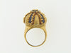 18K YELLOW GOLD SAPPHIRE AND DIAMOND DOME RING | 18 Karat Appraisers | Beverly Hills, CA | Fine Jewelry
