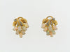14K YELLOW GOLD OPAL AND DIAMOND EARRINGS | 18 Karat Appraisers | Beverly Hills, CA | Fine Jewelry