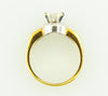 Platinum and 18K Yellow Gold, Diamond Solitaire Ring | 18 Karat Appraisers | Beverly Hills, CA | Fine Jewelry