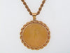 18K-YG COIN PENDANT