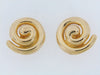 18K-YG SWIRL EARCLIPS BY "TURI"