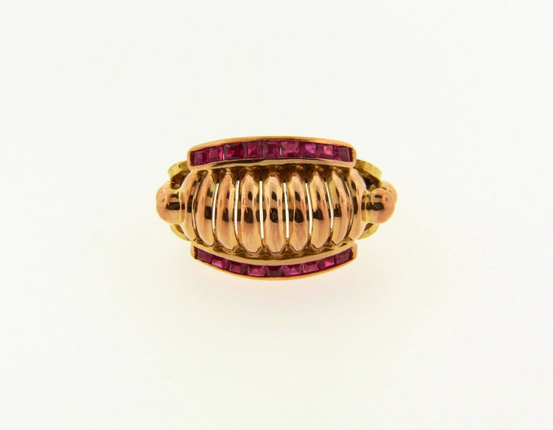 Retro 18K Rose Gold, Ruby Ring | 18 Karat Appraisers | Beverly Hills, CA | Fine Jewelry