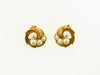 14K Yellow Gold Pearl Button Earrings | 18 Karat Appraisers | Beverly Hills, CA | Fine Jewelry