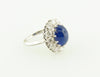Platinum and 18K White Gold, Sapphire and Diamond Ring