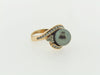 14K Yellow Gold Black South Sea Ring | 18 Karat Appraisers | Beverly Hills, CA | Fine Jewelry