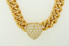 18K YELLOW GOLD DIAMOND HEART NECKLACE | 18 Karat Appraisers | Beverly Hills, CA | Fine Jewelry