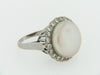 14K WHITE GOLD MABE PEARL AND DIAMOND RING | 18 Karat Appraisers | Beverly Hills, CA | Fine Jewelry
