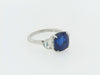 PLATINUM SAPPHIRE AND DIAMOND RING | 18 Karat Appraisers | Beverly Hills, CA | Fine Jewelry