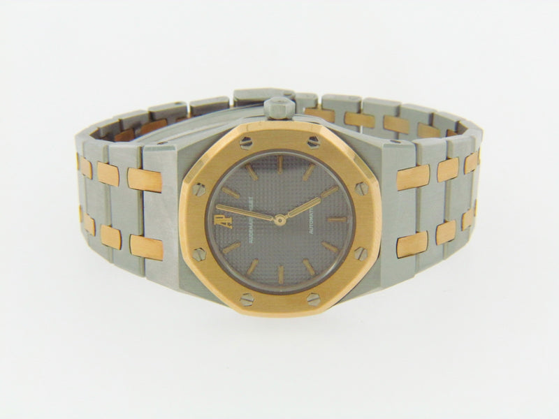 LADIES STAINLESS STEEL AND YELLOW GOLD WRISTWATCH