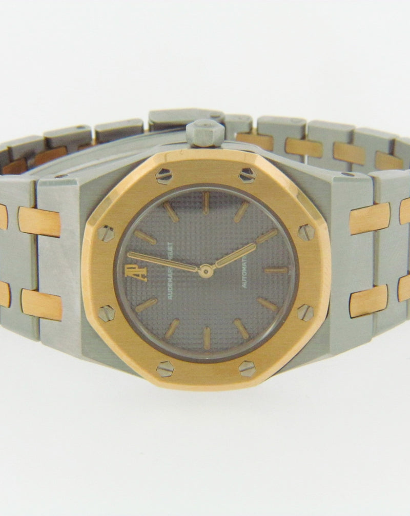 LADIES STAINLESS STEEL AND YELLOW GOLD WRISTWATCH