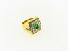 18K Yellow Gold Emerald and Diamond Ring | 18 Karat Appraisers | Beverly Hills, CA | Fine Jewelry