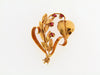 Retro 18K Yellow Gold Ruby Brooch | 18 Karat Appraisers | Beverly Hills, CA | Fine Jewelry