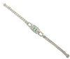 Art Deco, Platinum Diamond and Emerald Bracelet