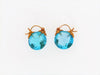 22K-YG BLUE TOPAZ EARRINGS | 18 Karat Appraisers | Beverly Hills, CA | Fine Jewelry