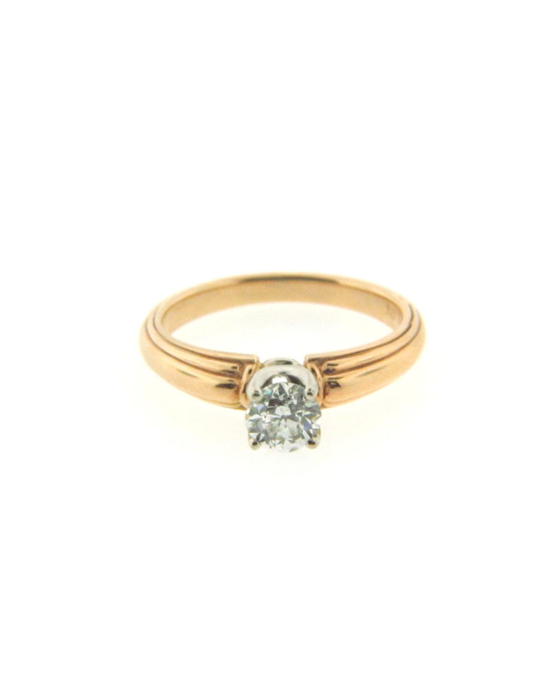 18K and 14K Yellow Gold Diamond Solitaire Ring | 18 Karat Appraisers | Beverly Hills, CA | Fine Jewelry