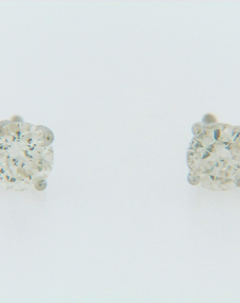 14K-WG DIAMOND STUDS